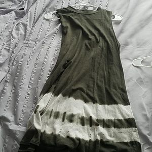 Sleeveless Olive Green summer dress